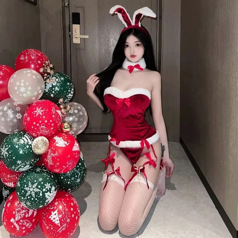 Sexy Women Lingerie Babydoll Underwear Christmas Dress Erotic Lingerie Sex Costu