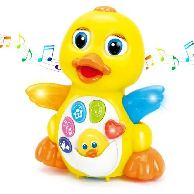 Baby Toys 12-18 Months Old - Dancing Duck Interactive Education Toys with Music, Motions and Light Up for 12 to18 Months Infants and Toddler