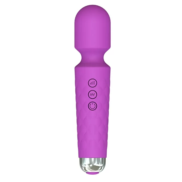 Wand Massager Vibrator with 8 Speeds 20 Vibration Modes, Personal Massager Adult Sex Toys for Women-Purple
