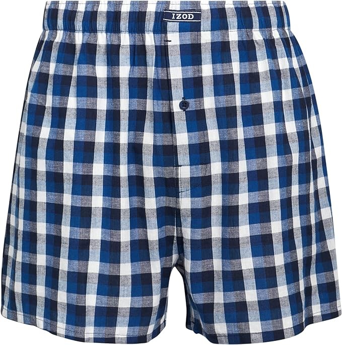 IZOD Men's Underwear - Classic Woven Boxers (4 Pack)