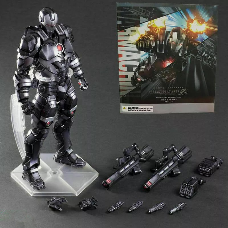 Avengers War Machine Action Figure Play Arts Kai Collection Toy Gift New 10"