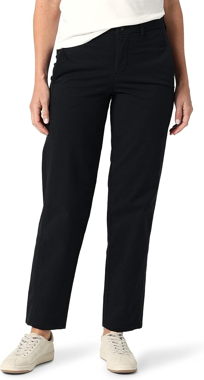 Lee Women's Ultra Lux Mid Rise Relaxed Straight Leg Pant