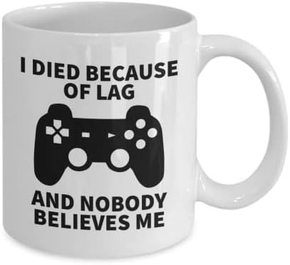Gamer Coffee Mugs For Men, Video Game Gifts For Boyfriend, Gaming Mugs For Women, White, 11oz