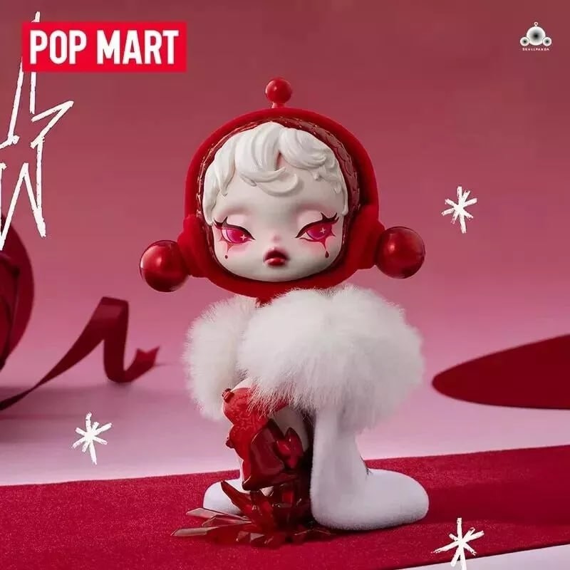 POP MART SKULLPANDA Time To Wish Confirmed Christmas Figures Gift HOT -As l Wish
