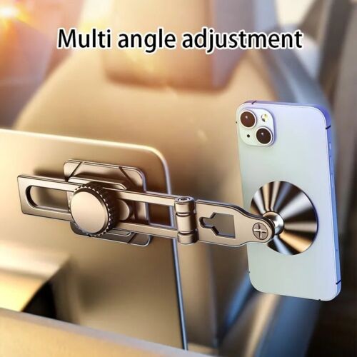 360° Rotation Magnetic Phone Holder Foldable Car Mount Stand Dashboard black