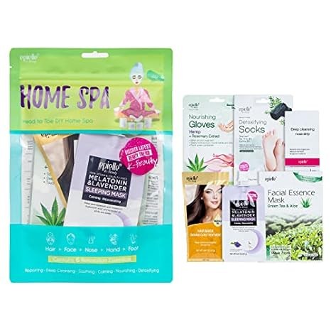 Skincare Beauty Kit | Korean Beauty | 6 Items Included | Gift set for women, Spa Gift for women | Mother's Day Gifts | Teacher Appreciation (Home Spa Kit)
