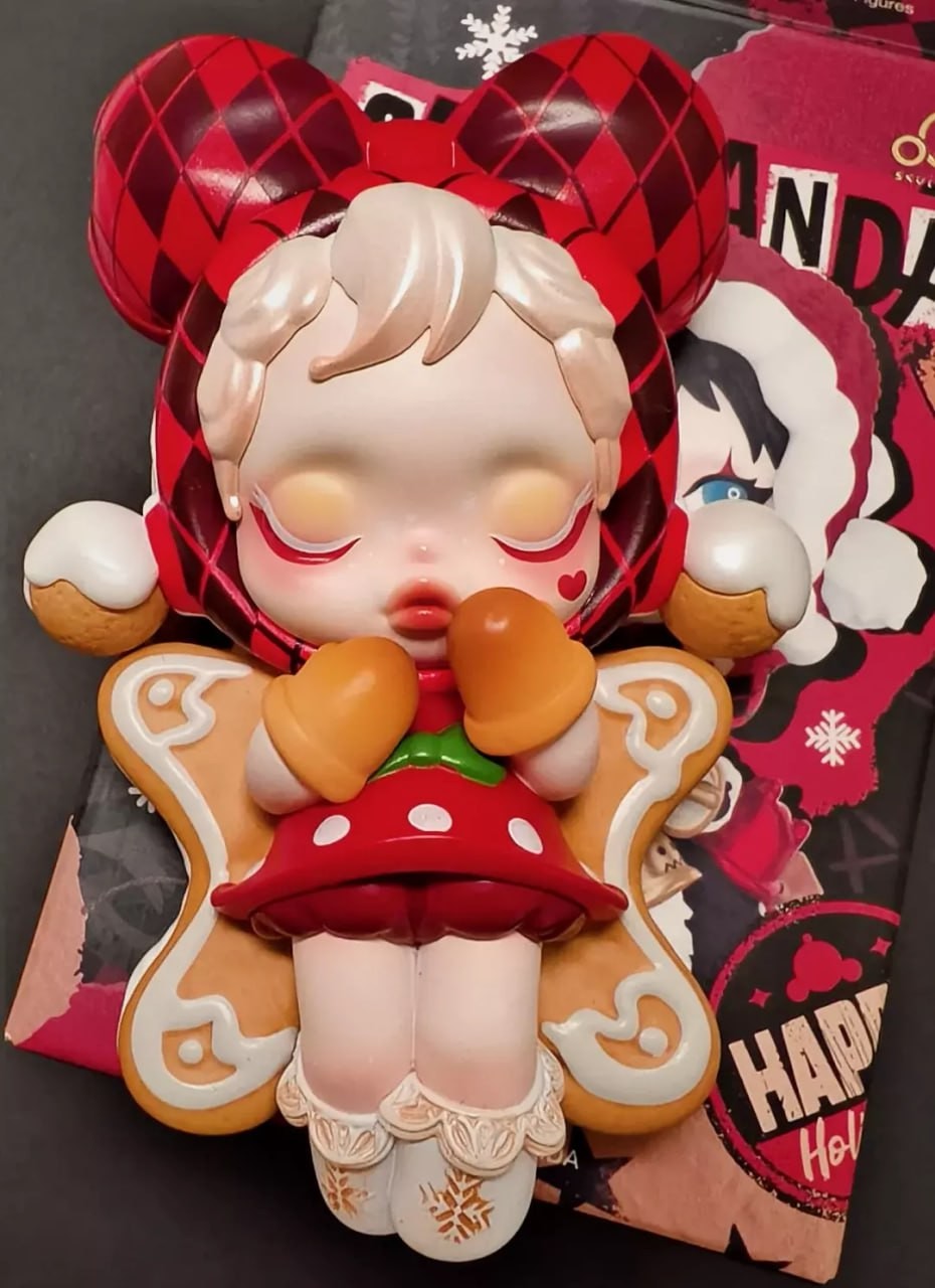 POP MART SKULLPANDA Time To Wish Confirmed Christmas Figures -Baking Best Wishes