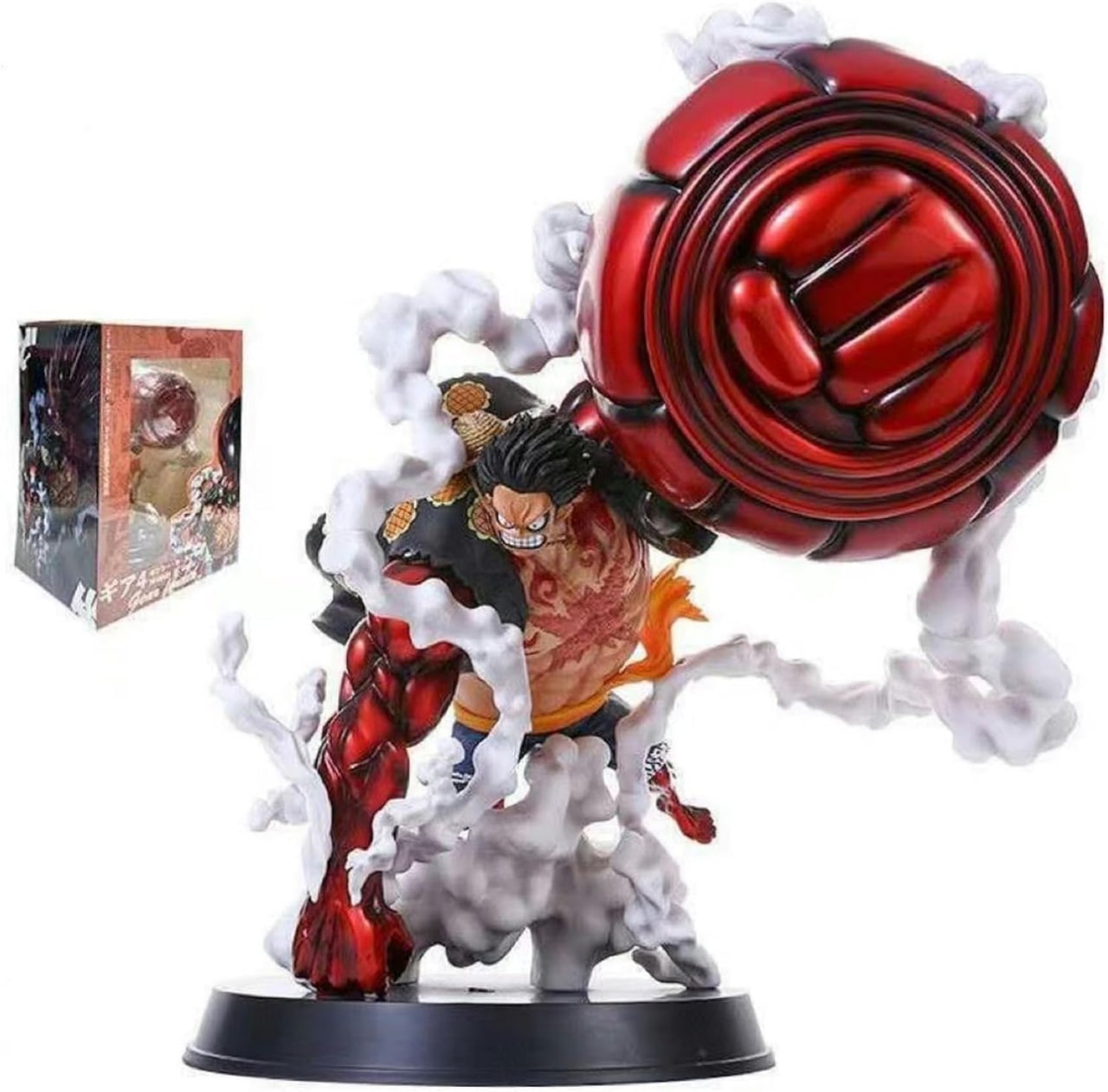 Luffy Action Anime Figure,7 inch PVC Character Collection Model Doll Toy Decoration Gift for Kids (RED)
